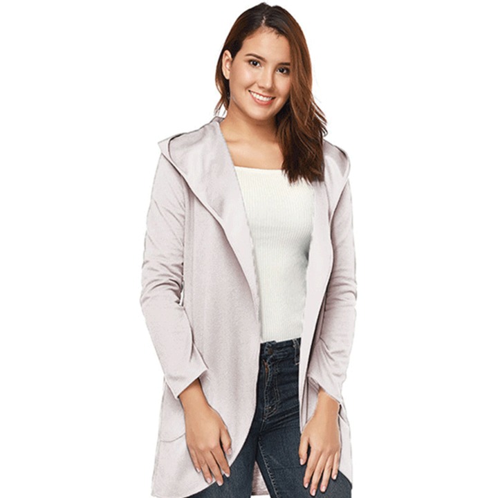 women autumn winter long sleeve coat fashion lady casual leisure holiday coat