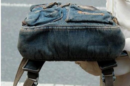 Vintage backpack Women Denim Casual Travel Rucksack Schoolbag Knapsack Backpack Girls student bag