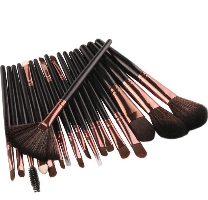 1 set cosmetic refresh multi-color rod eye and lip brushes set 18pcs/set