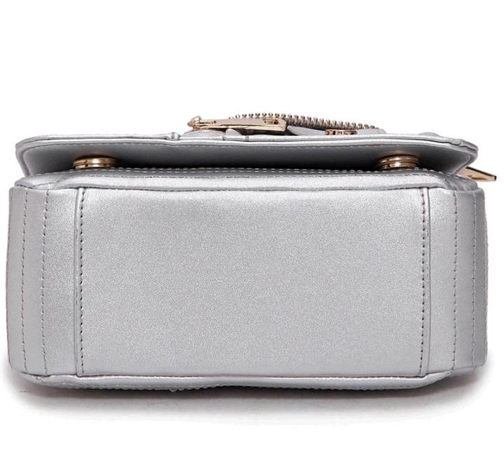 pu leather women bag chain rivets sloping shoulder bags jackets sytle shoulder bag