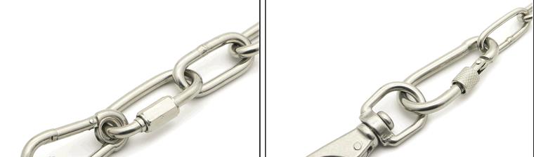 2 PCS Stainless steel spring snap hoist rope hook wire rope belt nut snap with safety pin YL-CD05