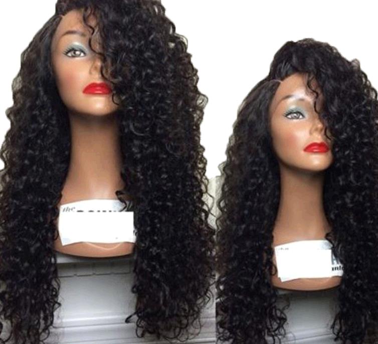Wig Hair Cover African Ladies Small Curly Hair Long Curly Hair High Temperature Silk Fiber Hair Wigs