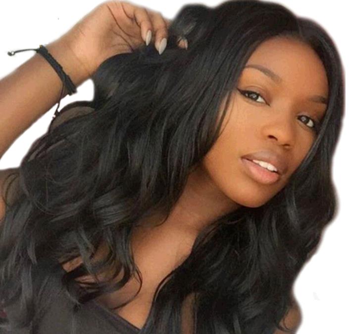 Fashion Long Curly Hair Black Wig Female High Temperature Silk Headset African Black Big Wave Wigs