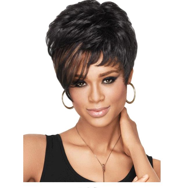 Ladies Fashionable Short Curly Wig Headset Women Style Wigs