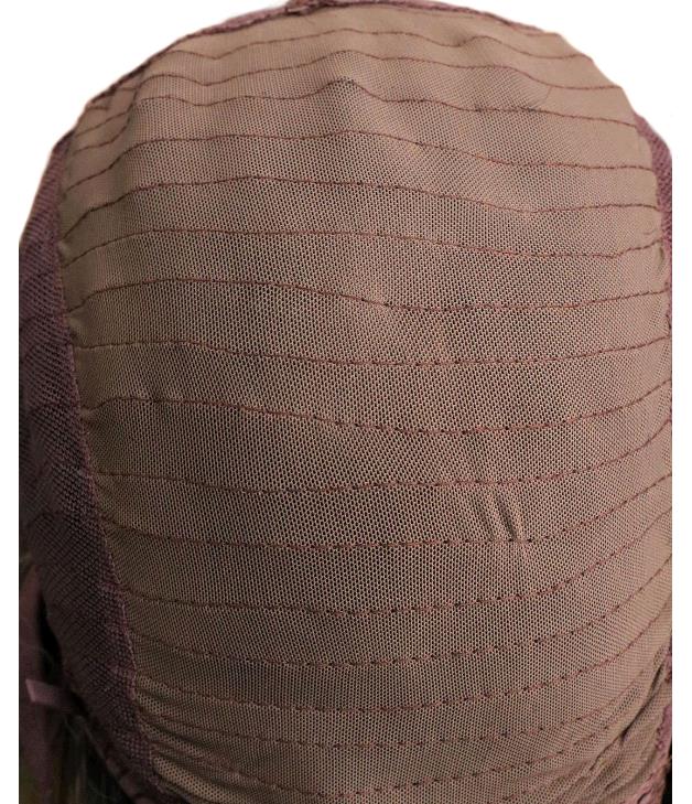 Black natural wig curvature high-grade chemical fibre front lace wig hand hook black wig