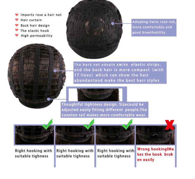 Black Fashionable Natural Wig High Temperature Resistant Silk Medium-length Curly Hair Wigs