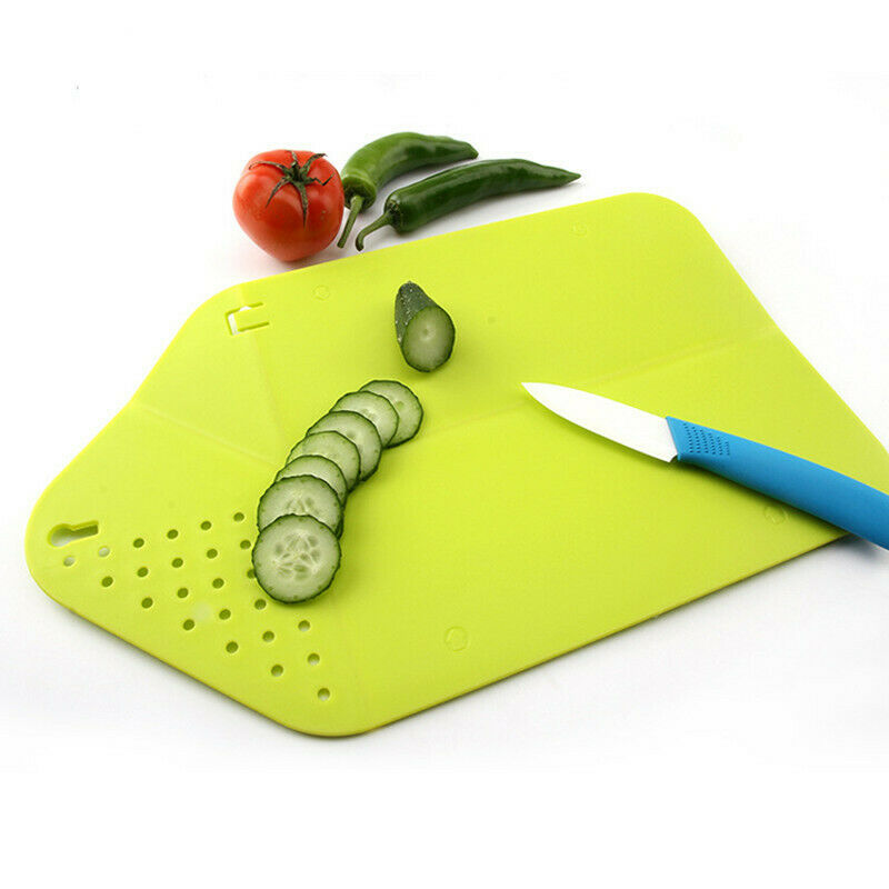 2 in 1 Kitchen chop bend wash Portable Folding Vegetable Cutting Board Drainage