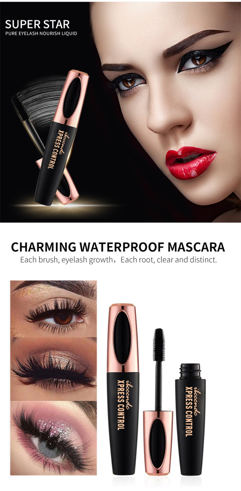 women waterproof anti-perspiration charming Beauty Makeup mascara