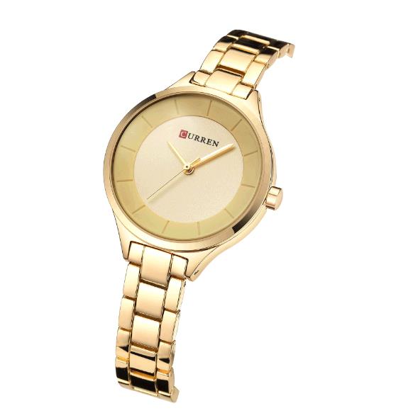 Curren Women Slim steel Band Bracelet Watch