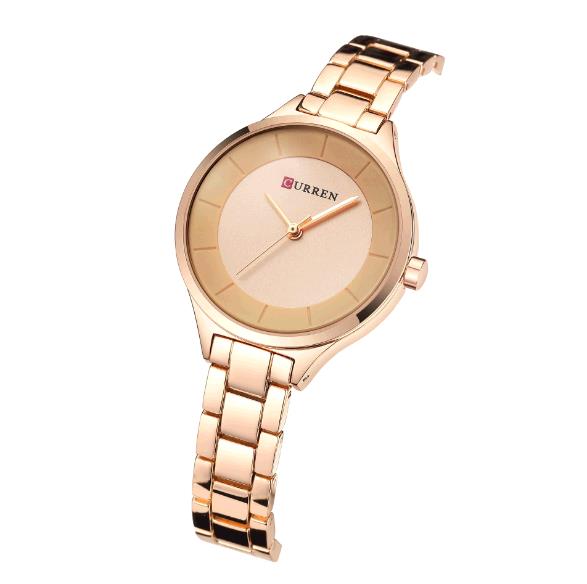 Curren Women Slim steel Band Bracelet Watch