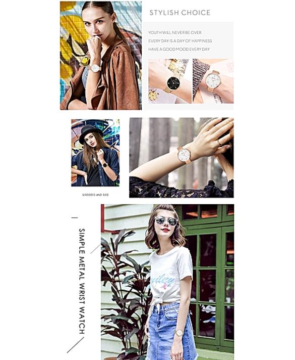 CURREN Women Watches With Steel Band Quartz Roman Scale Waterproof Watch