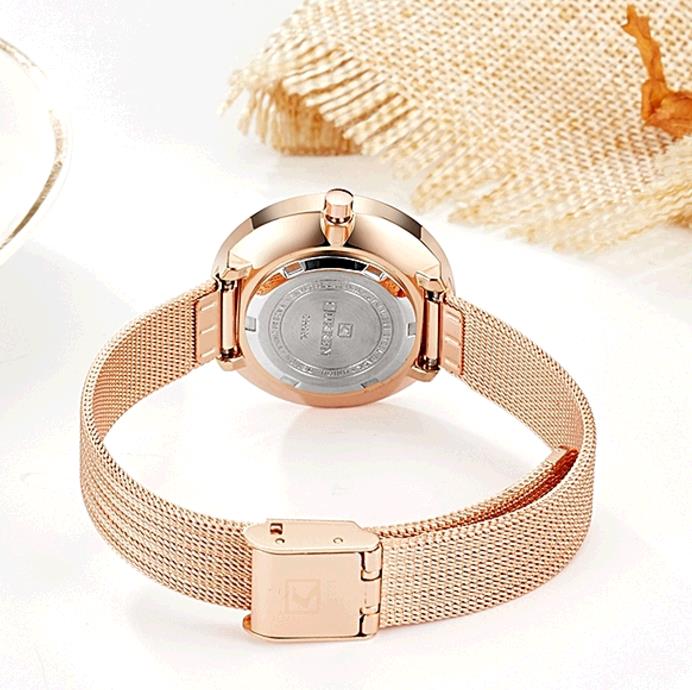 CURREN Women Watches With Steel Band Quartz Roman Scale Waterproof Watch
