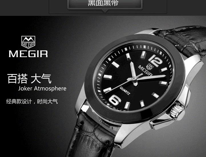 MEGIR New Quartz Luxury Fashion Wristwatches