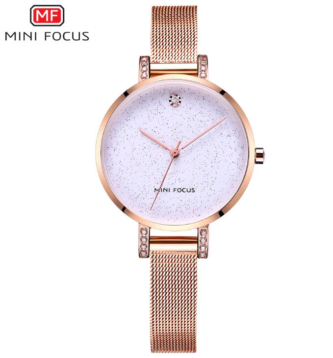 Women Elegant Ladies Quartz Steel Waterproof Watches