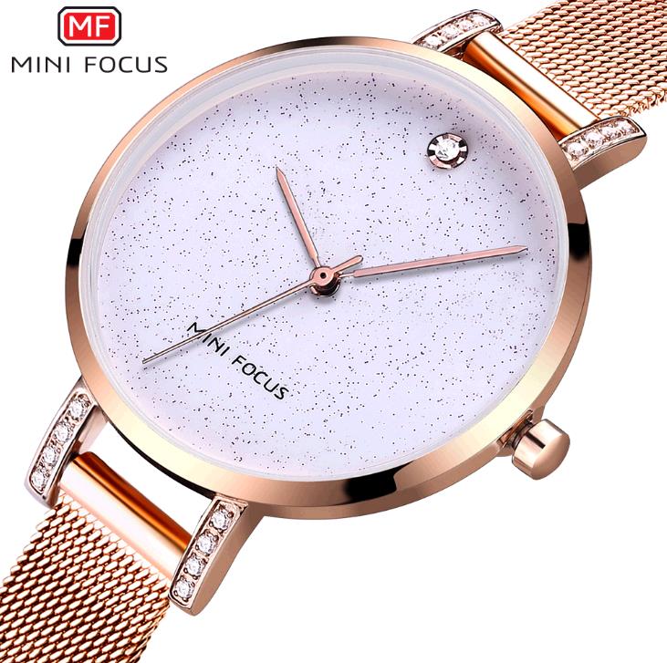 Women Elegant Ladies Quartz Steel Waterproof Watches