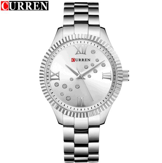 Fashion Curren Women Quartz Watch Crystal Dial Female Wristwatch