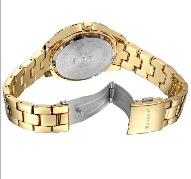 Fashion Curren Women Quartz Watch Crystal Dial Female Wristwatch
