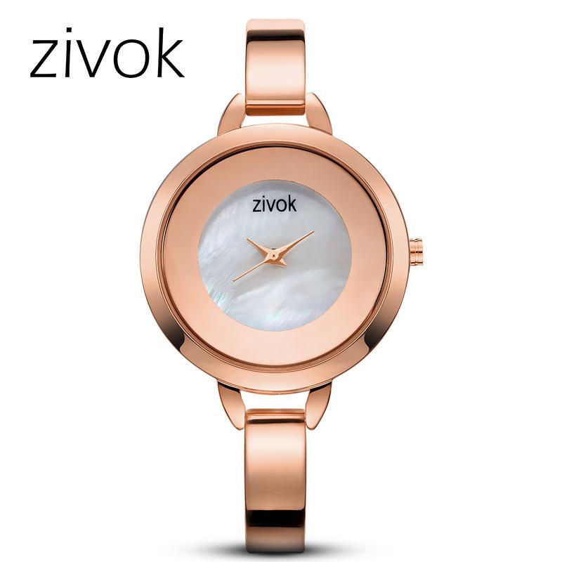 ZIVOK ladies watch new fashion trend steel watch casual quartz watch