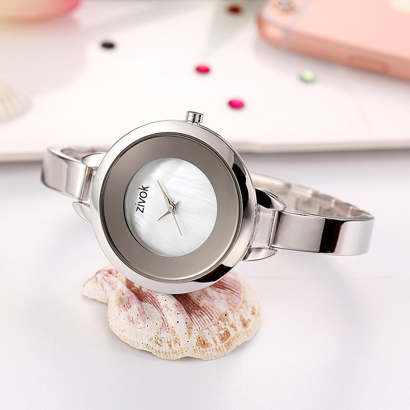 ZIVOK ladies watch new fashion trend steel watch casual quartz watch