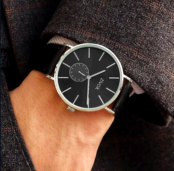 Zivok Watch Men's Classic Business Fashion Simple Belt Men's Quartz