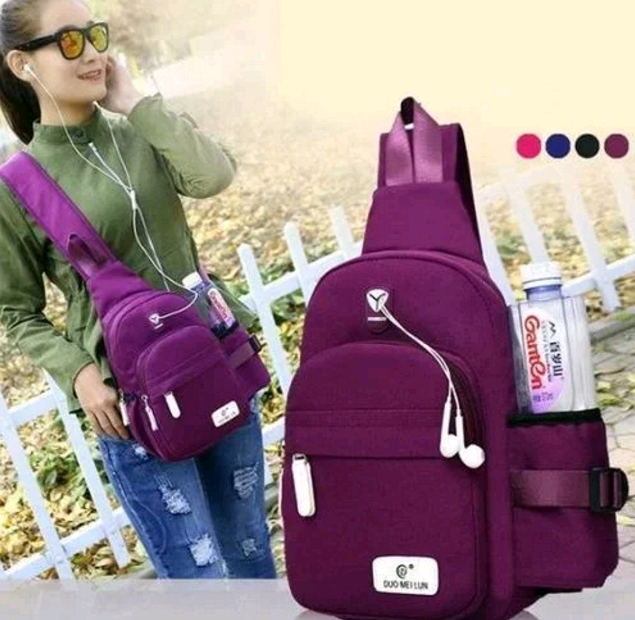 Nice Waterproof Nylon Large Capacity Travel Bag Fashionable UNISEX Sling Bag Daily Crossbody Bag