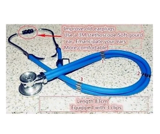 Multi-function Double Tube Professional Medical Stethoscope To Hear Cardiac Sound Send