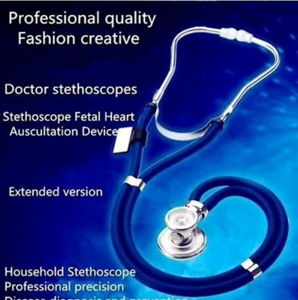 Multi-function Double Tube Professional Medical Stethoscope To Hear Cardiac Sound Send