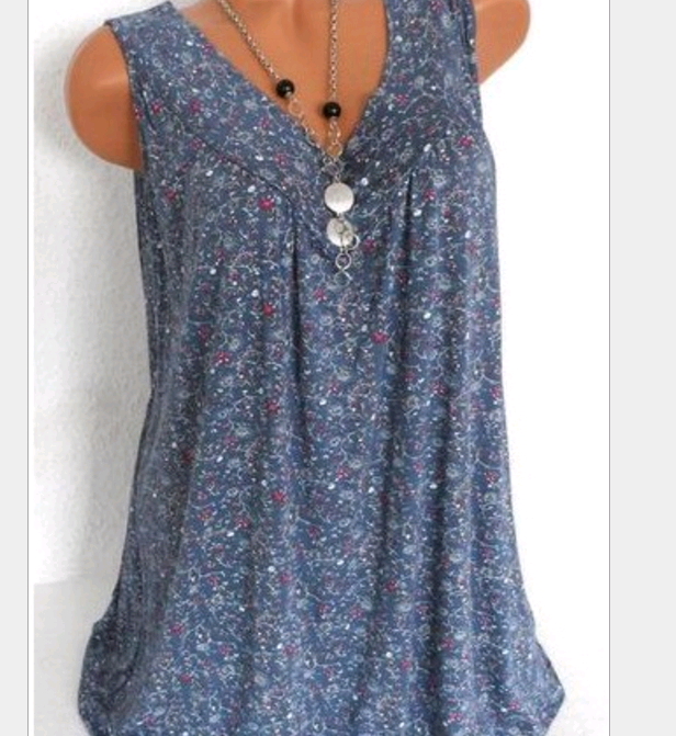 Womens Summer Loose Sleeveless Vest T Shirt Blouse Lady Boho Lace Tops Plus Size