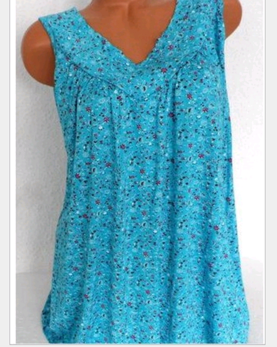 Womens Summer Loose Sleeveless Vest T Shirt Blouse Lady Boho Lace Tops Plus Size