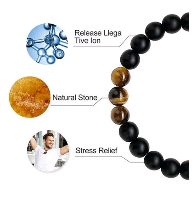 18 Tiger Eye Bracelet Fashion Volcanic Stone Jewelry Gift