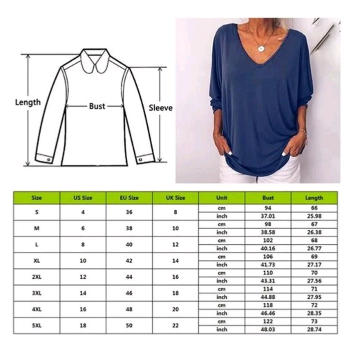2019 New Arrival Batwing Sleeve Women T-shirts Loose Solid Long Sleeve Tee Shirt V Neck Back