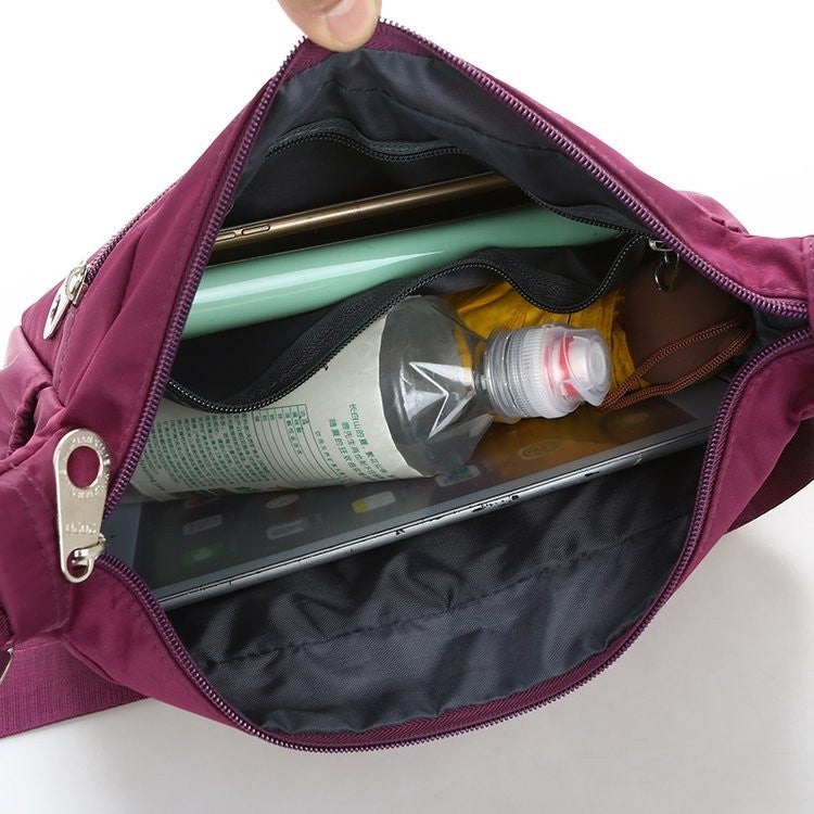 Women Waterproof Single-shoulder Messenger Crossbody Bag Nylon Purse Travel Lady