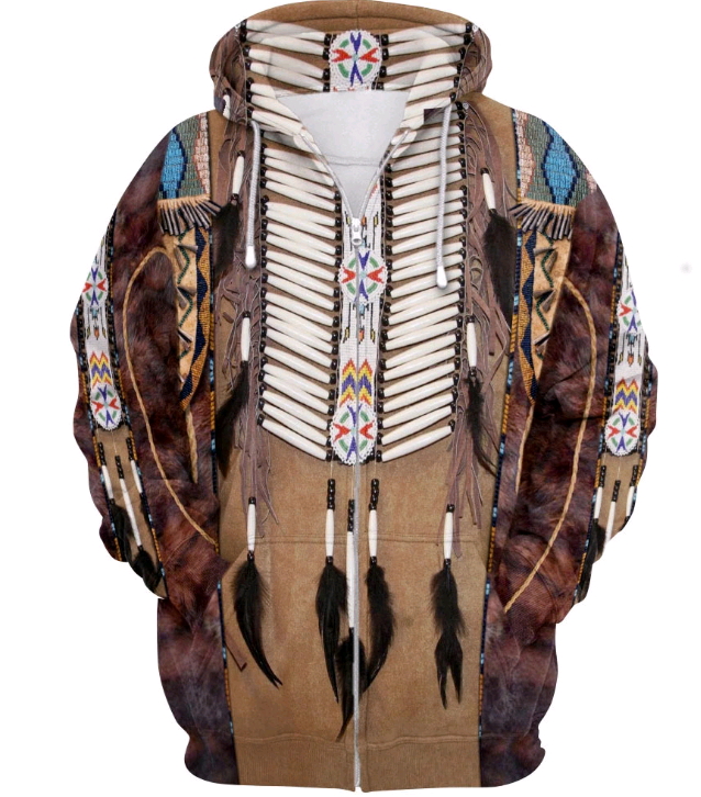 Native Pattern Beautiful Printed Hoodies Mens for Women Hoodies Classic Jacket Cosplay Sweatshirt