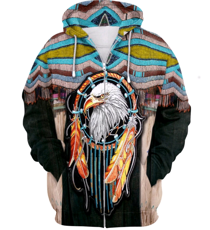 Native Pattern Beautiful Printed Hoodies Mens for Women Hoodies Classic Jacket Cosplay Sweatshirt