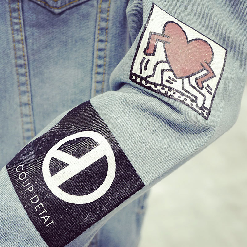 Solid Mens Denim Jacket Bomber Cowboy Men&apos;s Jean Jacket
