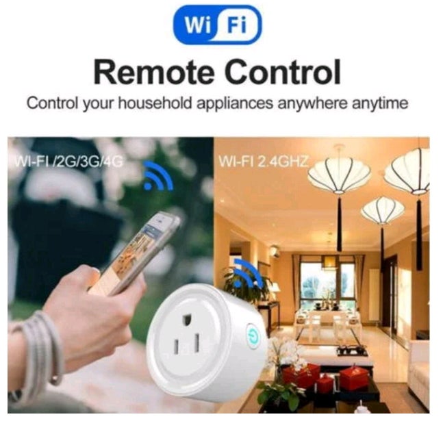 1 Pack WiFi Phone Smart Socket Works with Amazon Alexa Google Home USA Plug HOT