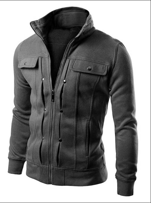 Best-Selling Cardigan Multi Button Hoodies Men Fashion Tracksuit Male Sweatshirt Jacket