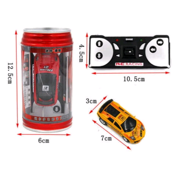 Coke Can Mini Speed RC Radio Remote Control Micro Racing Car Toy Gift HJ