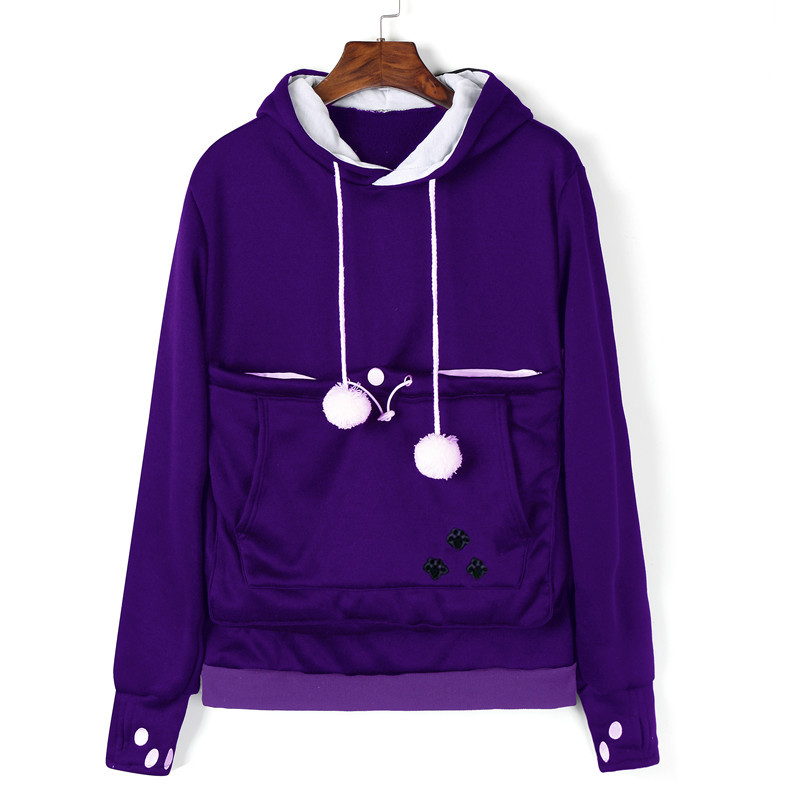 Women&apos;s Hoodie Long Sleeve Sweatshirt Jumper Sweater Hip-hop Coat Pullover Tops Sweatshirt