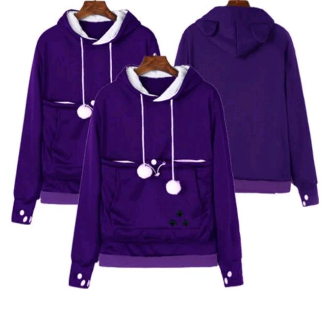 Women&apos;s Hoodie Long Sleeve Sweatshirt Jumper Sweater Hip-hop Coat Pullover Tops Sweatshirt