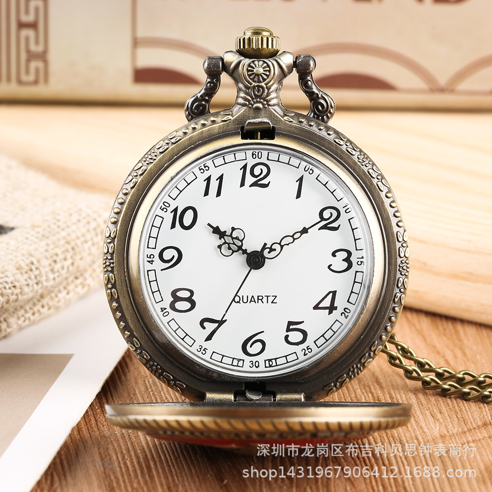 United States Marine Corps Navy Air Force Quartz Antique Pocket Watch
