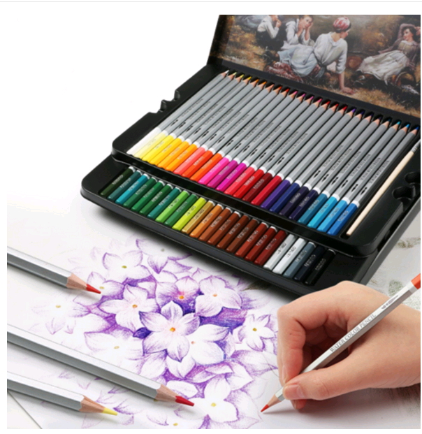 24 Colors Wood Colored Pencils Artist Painting Watercolor Pencils For School Drawing Sketch Art