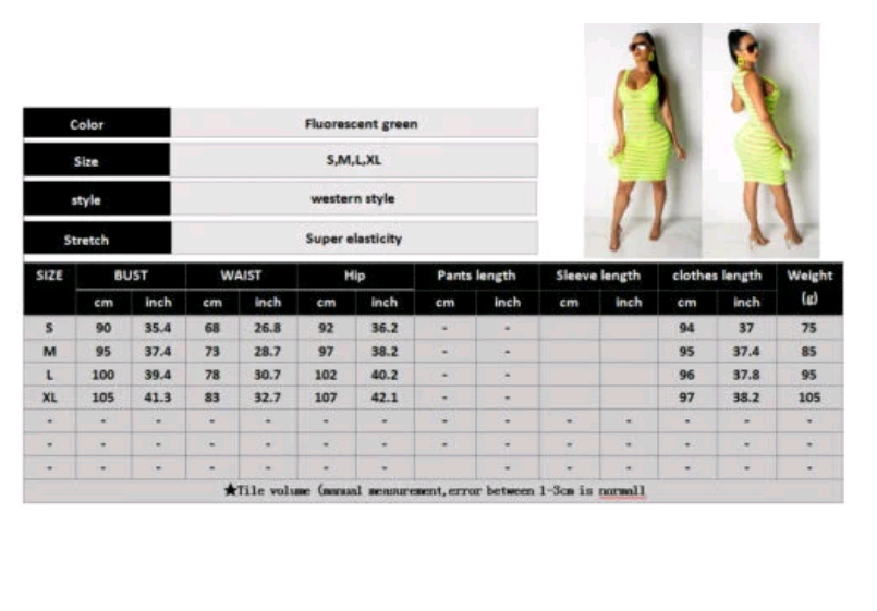 Fashion Womens Sexy Perspective Neon Green Sleeveless Clubwear Party Dress