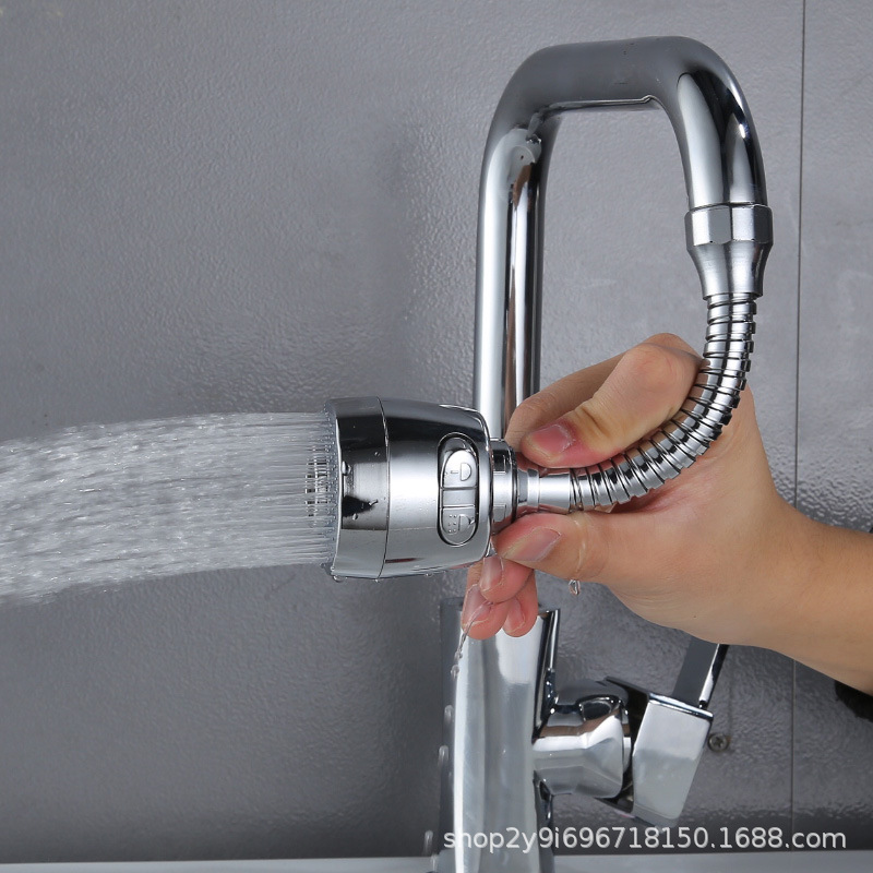 NEW 360 Degree Flexible Nozzle Spout Water Saving Kitchen Sink Tap Faucet Extender