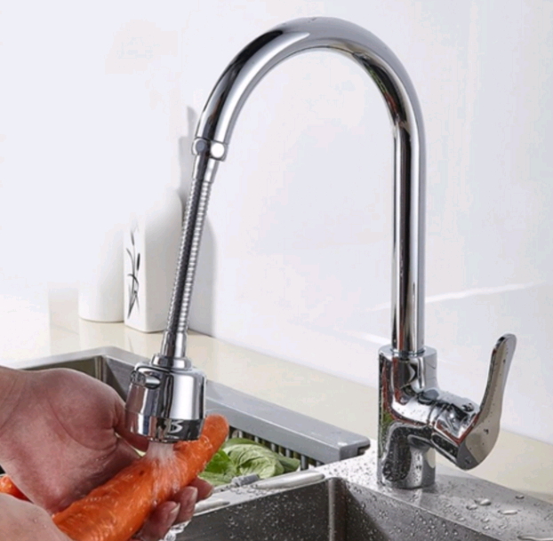 NEW 360 Degree Flexible Nozzle Spout Water Saving Kitchen Sink Tap Faucet Extender