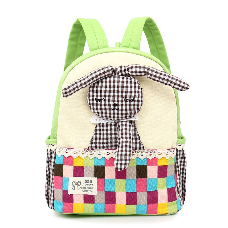 Children Kids Girls Canvas Backpack School Rucksack Kindergarten Shoulder Bag
