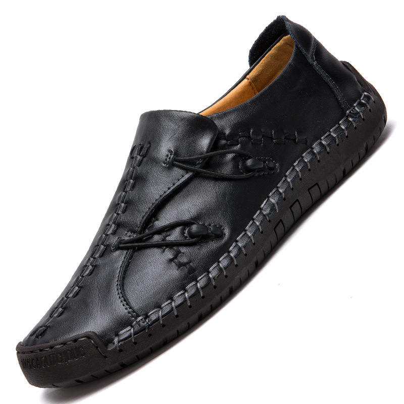 Leather Shoes for Men Casual Handmade Loafers Driving Shoes Leisure Oxfords Business Shoes Plus Size