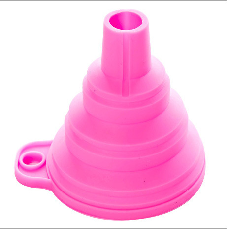 Silicone folding funnel  kitchen oil leak Household liquid oil grid High temperature resistance
