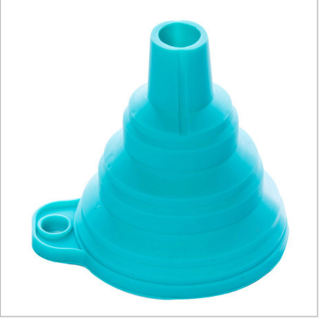 Silicone folding funnel  kitchen oil leak Household liquid oil grid High temperature resistance