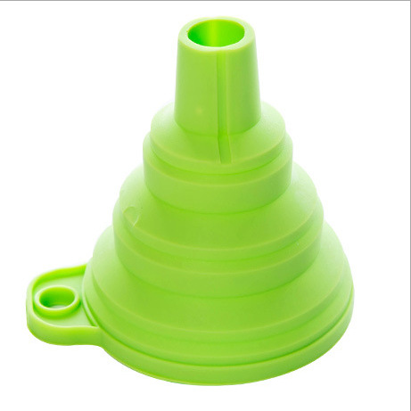 Silicone folding funnel  kitchen oil leak Household liquid oil grid High temperature resistance